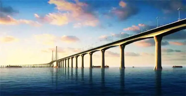 “世界七大奇迹”—港珠澳大桥，路面浇筑式沥青骨料南方路机造